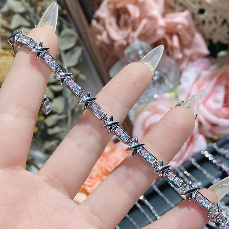 18g Weight Copper Pendant Material Zircon Inlay Material Bracelets Classification Copper Chain Material 1 Piece Quantity Holiday, Daily Occasion Copper Material Heart Shape, Flower, Bow Knot Pattern Women's Gender Inlay Design Cute, Simple Style Style Copper Inlay Heart Shape Flower Bow Knot Zircon Bracelets 13