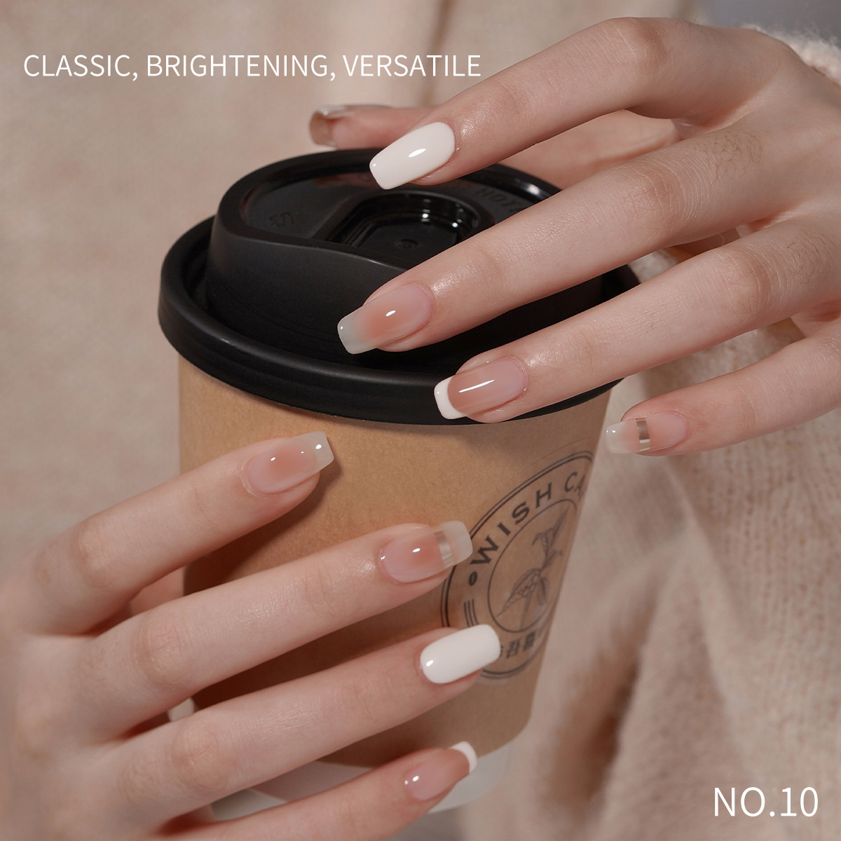 Esmalte Gel UV Blanco Lechoso para Uñas Secado image 4