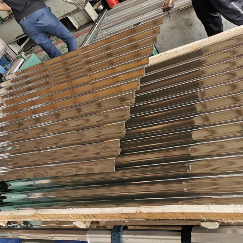 厂直销 不锈钢瓦楞板 不锈钢瓦 雨棚瓦 304不锈钢瓦 速出