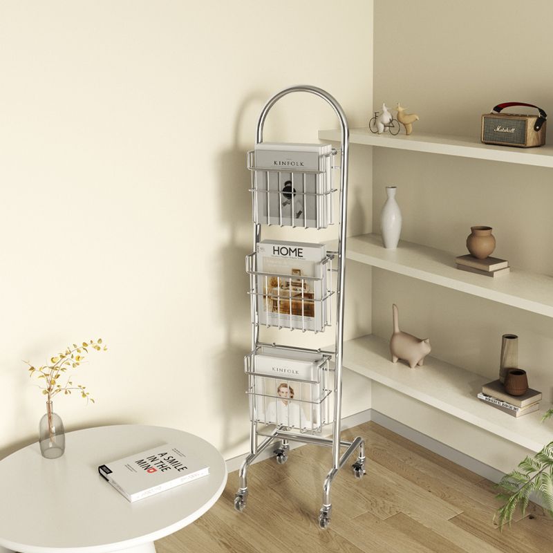 Ins-Style Living Room Vintage Magazine Rack Simple Storage Rack Home Internet-Famous Children's Bookshelf Floor-Standing Storage Rack