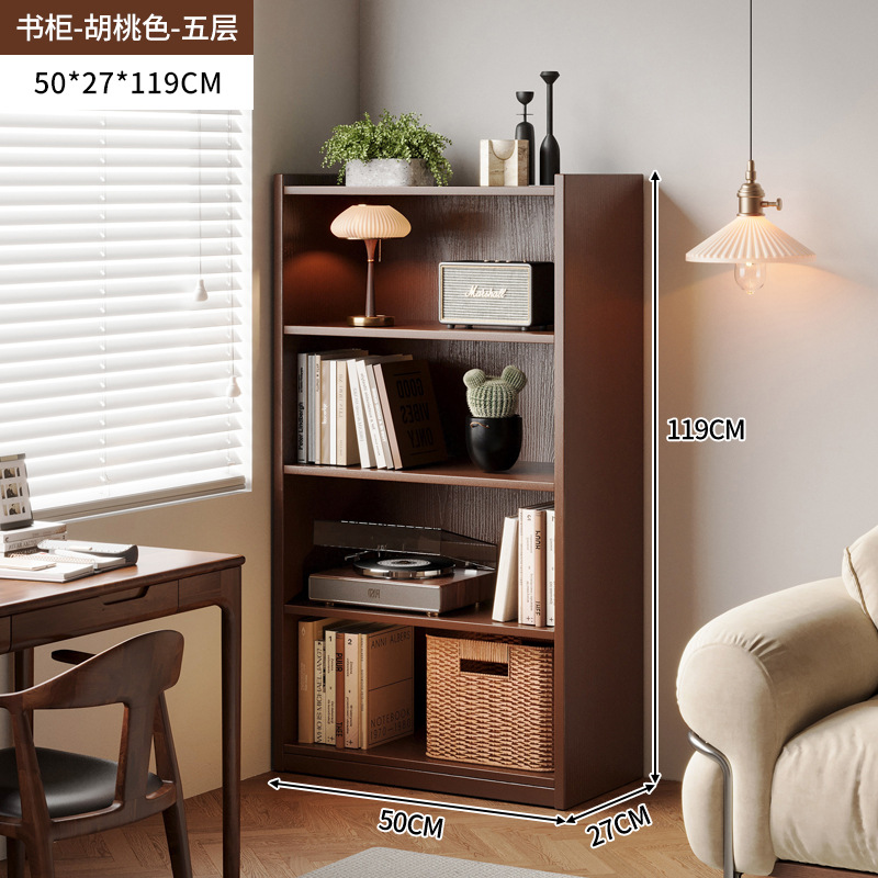 Estante de libros estante de piso contra la pared gabinete integrado gabinete pequeño lado gabinete de almacenamiento gabinete estrecho de almacenamiento gabinete de exhibición