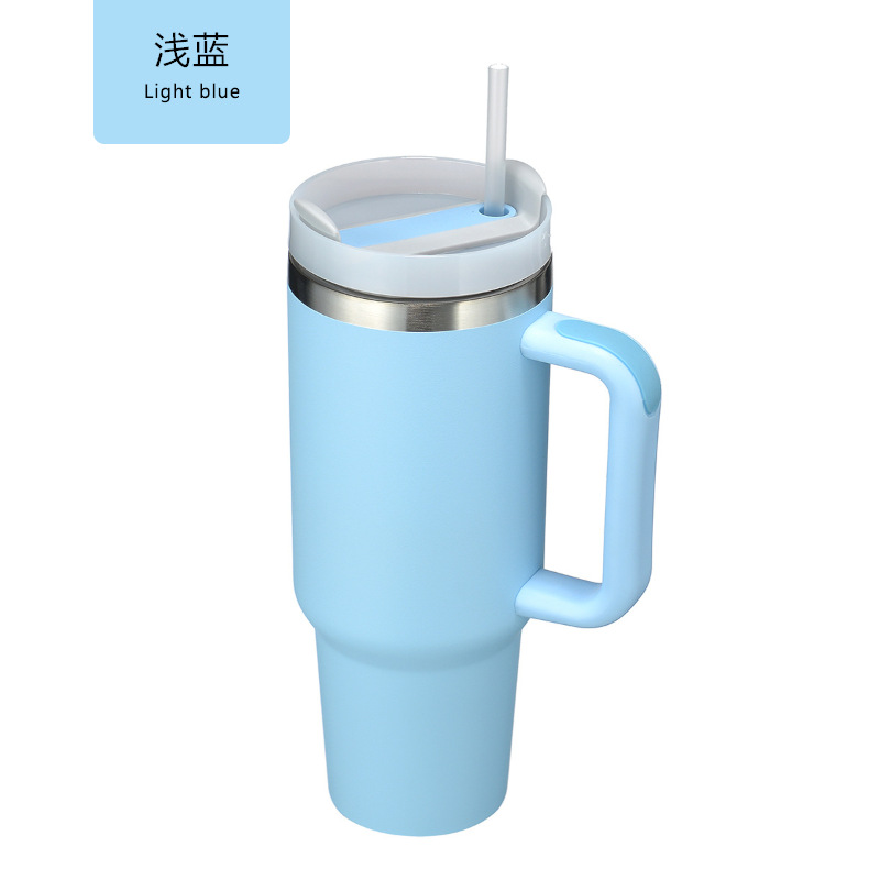Nuevo transfronterizo 40oz mango de segunda generación Copa calentador de hielo Taza preservación del calor preservación en frío 304 taza de vacío de acero inoxidable con paja