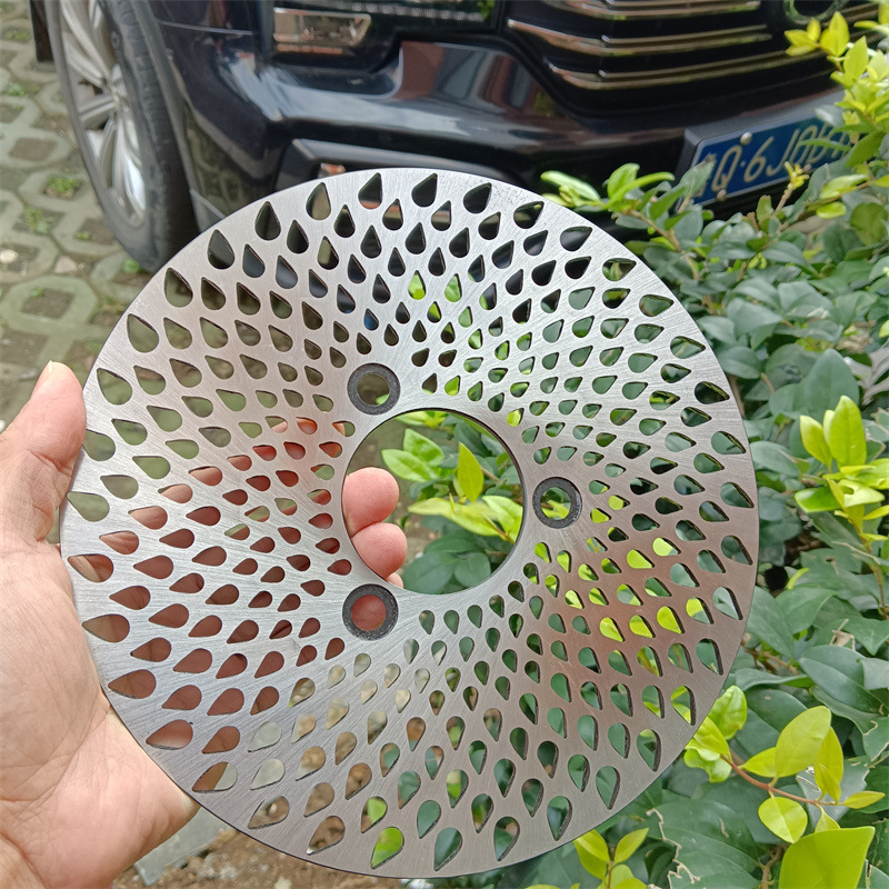 Water Drop 220mm Flat Disc Electric Vehicle Brake Disc Battery Vehicle Disc Brake Disc Electric Motorcycle Scooter Hydraulic Brake