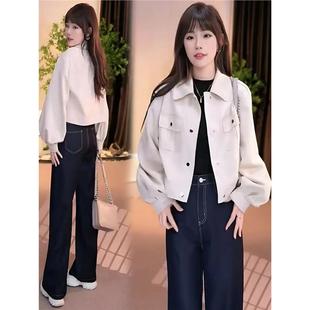 French-Style Short Suede Jacket for Women 2025 Spring New Fashion Casual Versatile Petite Jacket Top Trendy