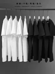 180g Combed Cotton Short Sleeve T-Shirt for Men and Women, Summer Lightweight Solid Color Crew Neck Casual Undershirt White Tee