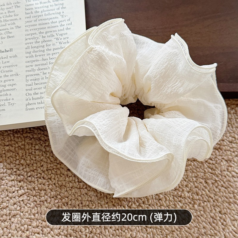 大腸シュシュ早春アクセサリー韓系高級感サテンの四角いタオルシュシュ高弾力ファッション百合馬尾シュシュ|undefined