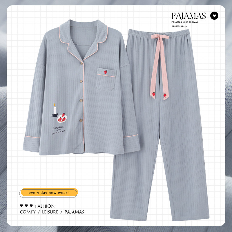 2024 pijamas de estilo nuevo para mujer primavera y otoño manga larga estilo delgado otoño e invierno servicio a domicilio novias y hermanas