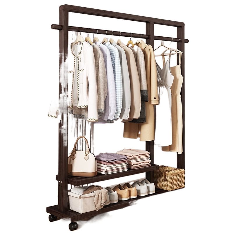 Percha de sombrero de piso de dormitorio percha de ropa móvil nueva casa china percha de ropa roja simple y moderna