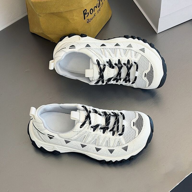 Women's dad shoes, 2026 summer new collection: breathable mesh, thick sole, height-increasing, non-slip, trendy Korean-style casual sneakers