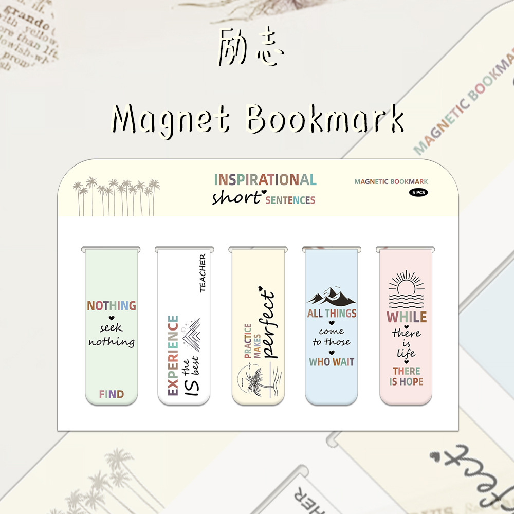 Cien tipos de dibujos animados marcadores magnéticos diferentes estilo de decoración de páginas de libros libros de literatura y arte marcadores de etiqueta de estudiantes