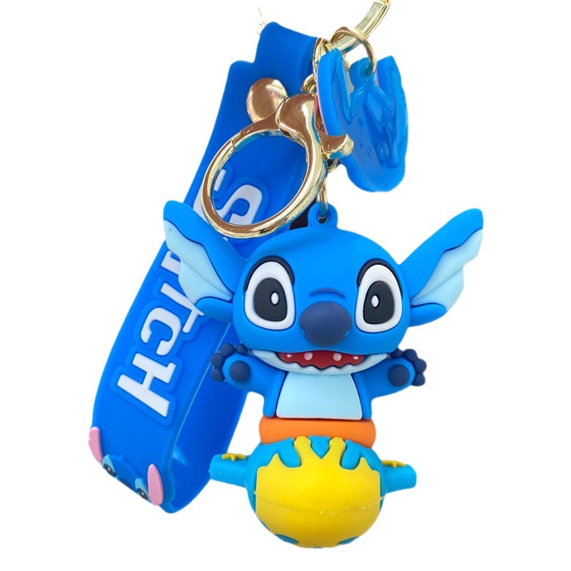 Transfronterizo creativo de dibujos animados Stitch llavero muñeca colgante bolsa coche llavero pequeño regalo al por mayor