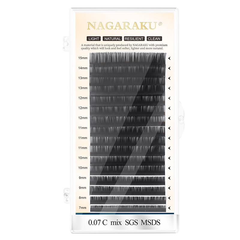NAGARAKU0.07 sola Ronda pelo tomar más cómic hadas girasol suave terciopelo injerto pestañas postizas