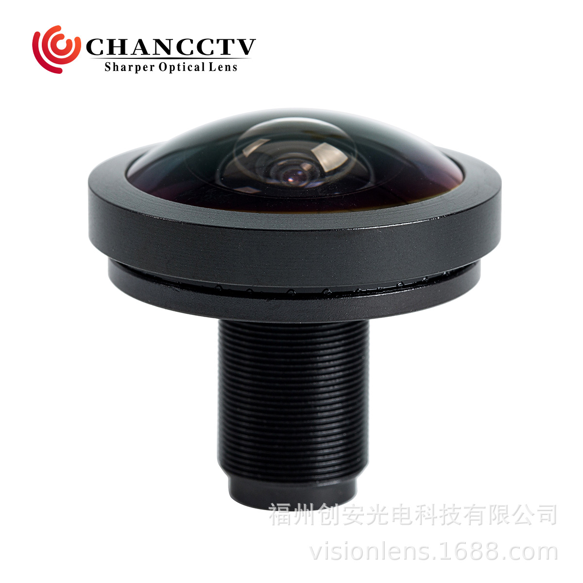 鱼眼镜头 1/2.3″ 1.25mm 9百万像素  195度 360全景鱼眼镜头
