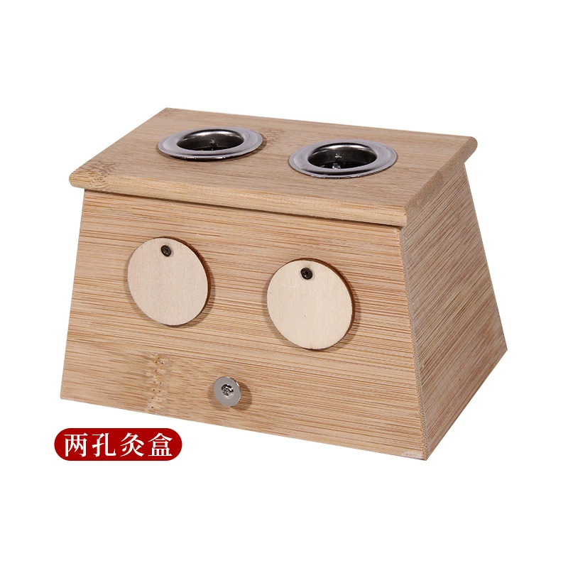 Bamboo moxibustion box, universal wooden moxibustion jar, household moxibustion box, soles of foot moxibustion shoes, moxibustion equipment