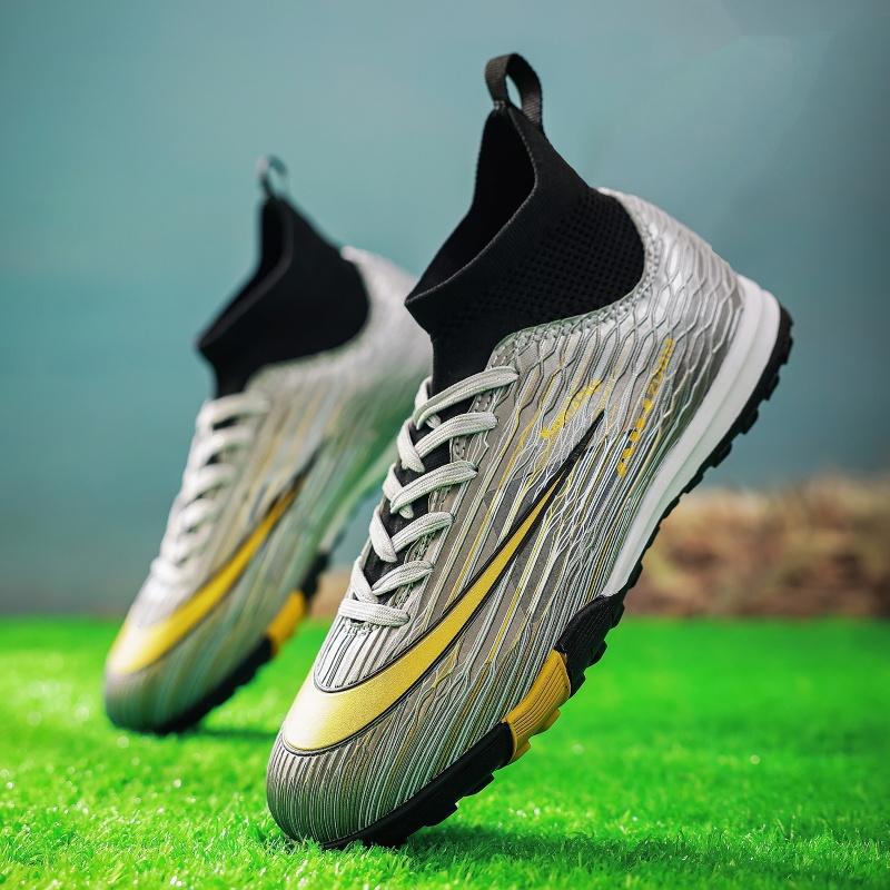 Zapatillas de Fútbol de Caña Alta TF de TPU Equilibrio para Césped Artificial y Fútbol