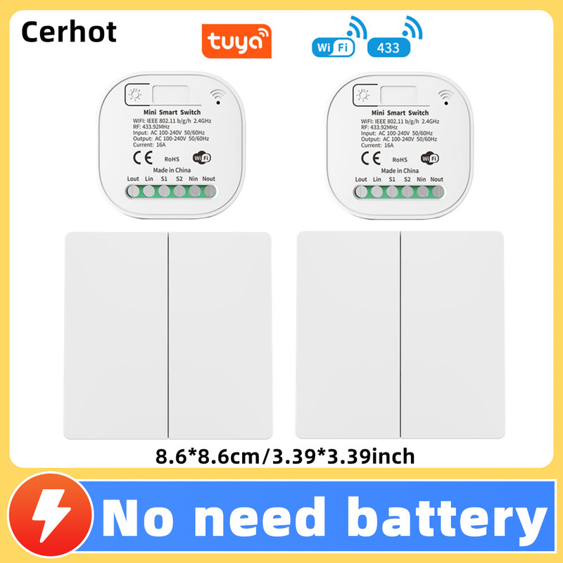 配線不要、電池不要、防水、自動電力スイッチ、ロッカータイプ家庭用ワイヤレスカジュアルリモコンスイッチ|undefined