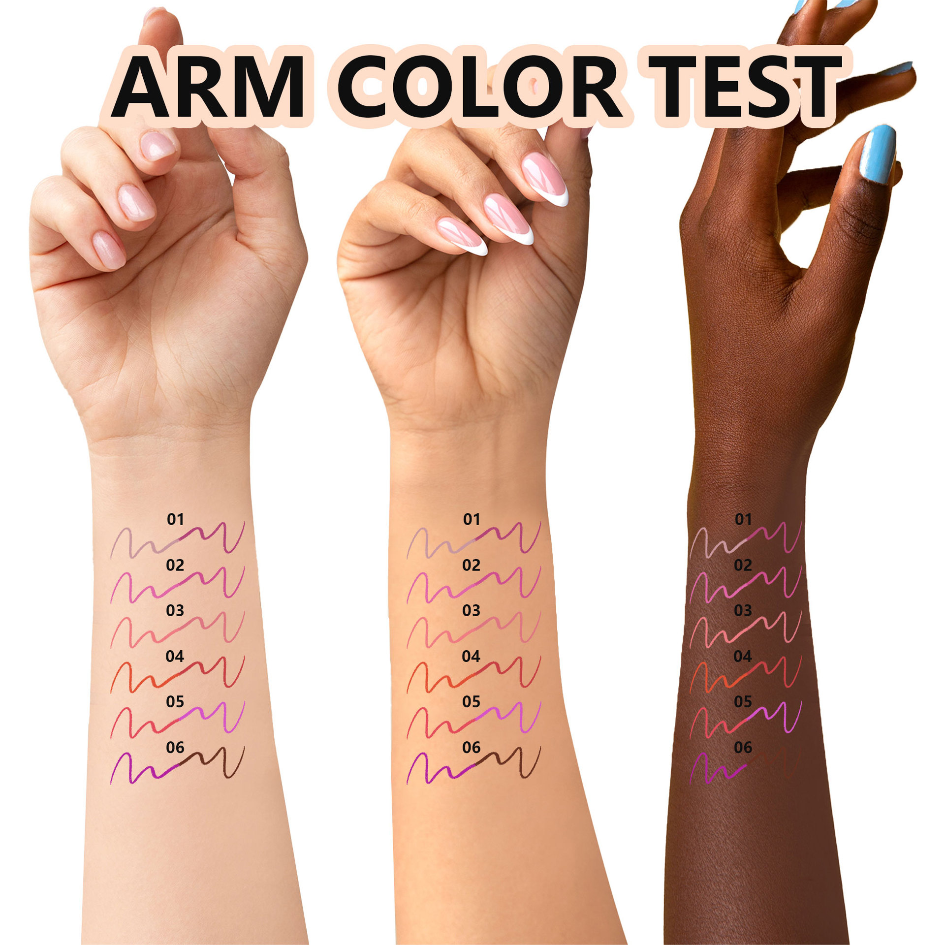 SHCOETY Cross-border double-headed dual-color wooden lip liner pen matte, long-lasting, easy to color, non-stick to cups, outlining pen makeup Item Picture