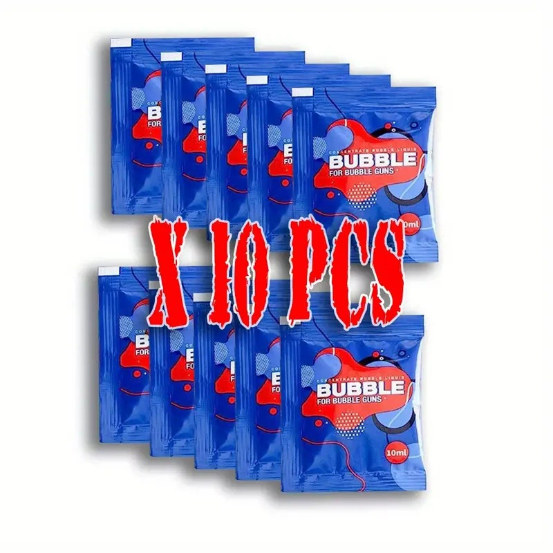 Трансграничный пузырьковый сменный блок для воды, 10 мл, сумка, детский уличный пузырь, выдувной красочный концентрированный пузырьковый жидкий оптовая продажа, горячая распродажа