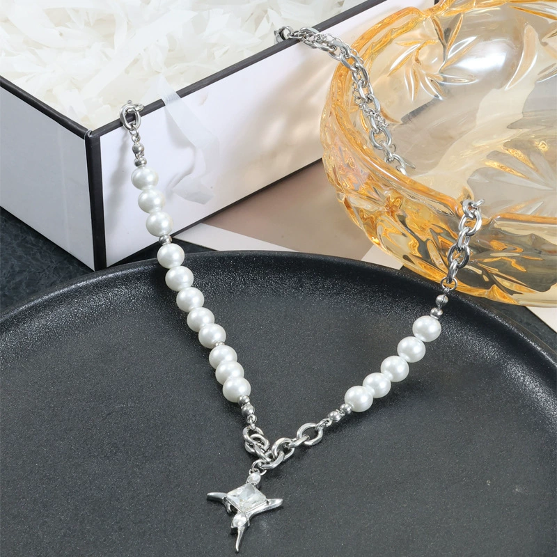 Брендовый цирконий, ожерелье из жемчуга, цепь для ключницы для любимого, стиль лёгкой роскоши, высококачественный стиль