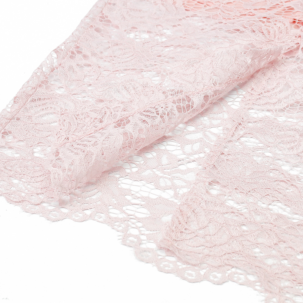 AliExpress Amazon Women's Shawl Elegant Lady Mid-Length Slim-Fit Sheath Lotus Pink Lace Dress