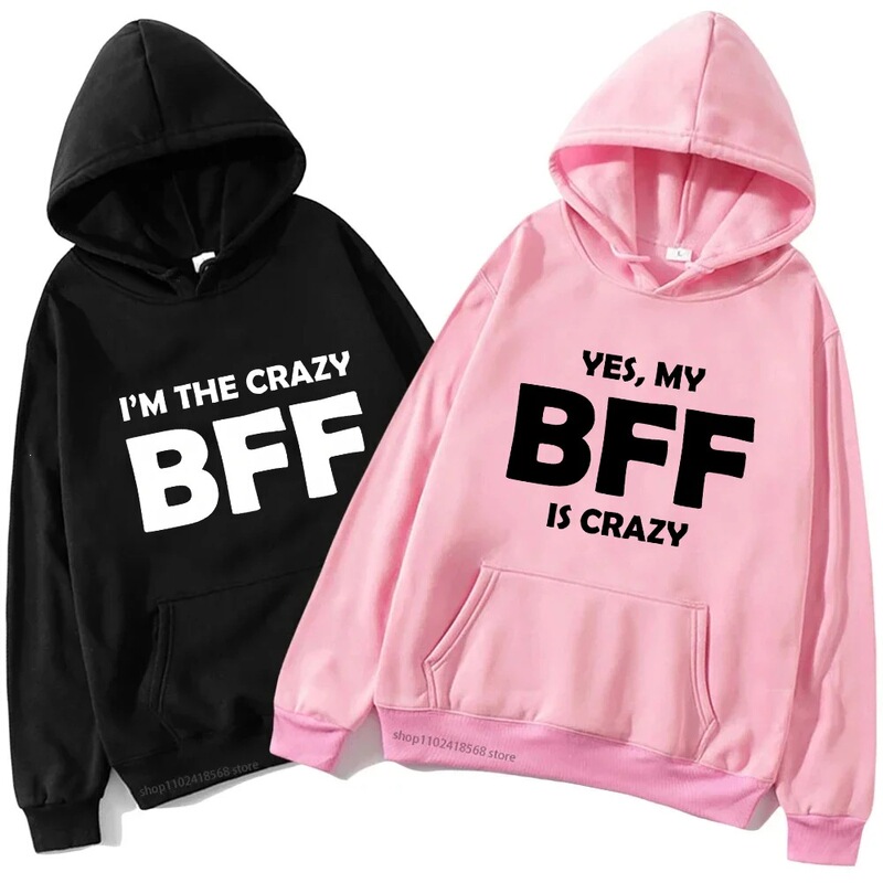 Women's sweatshirt, sweet Korean hooded pullover, autumn hoodie, crazy BFF funny gift, the best Women's sweatshirt, sweet Korean hooded pullover, autumn hoodie, crazy BFF funny gift, the best