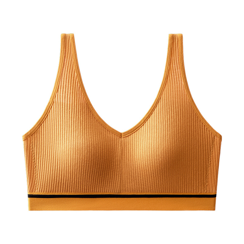 Transfronterizos deportivos de algodón puro, ropa interior de espalda hermosa, sujetador transpirable simple que absorbe el sudor, ropa interior de espalda hermosa, ropa interior de pecho.