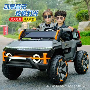 Children's Off-Road Vehicle Large Two-Seater Four-Wheel Car Boys and Girls Toy Remote Control Four-Wheel Drive Electric Car Dropshipping