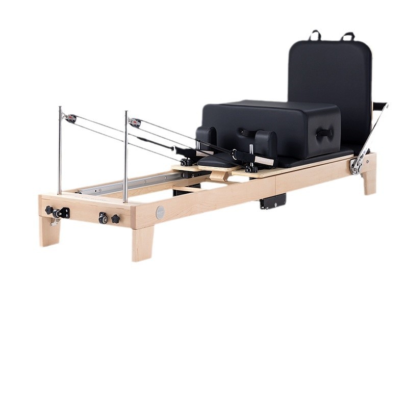 Pilates de madera de arce blanca cama de núcleo plegable cama de entrenamiento gimnasio sala de yoga privada fitness Pilates set de cinco piezas