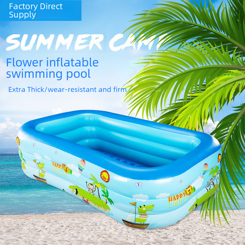 Printed Swimming Pool Children's Inflatable Swimming Pool Home User Outdoor Baby Infant Family Large Play Pool