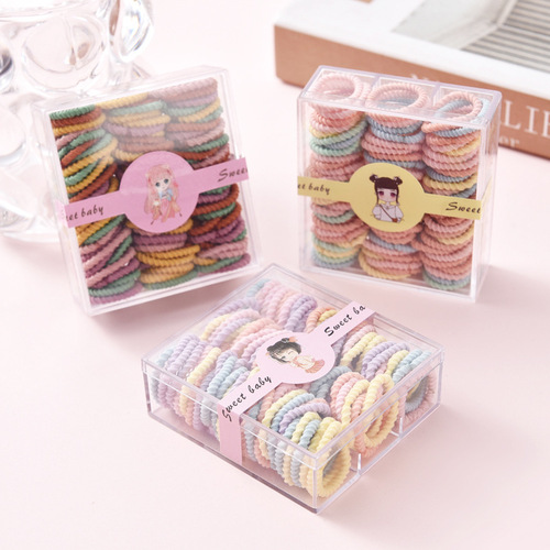 Small hair ties wholesale small rubber bands to tie hair for children, hair ties for girls with small hair, leather hair sets for babies