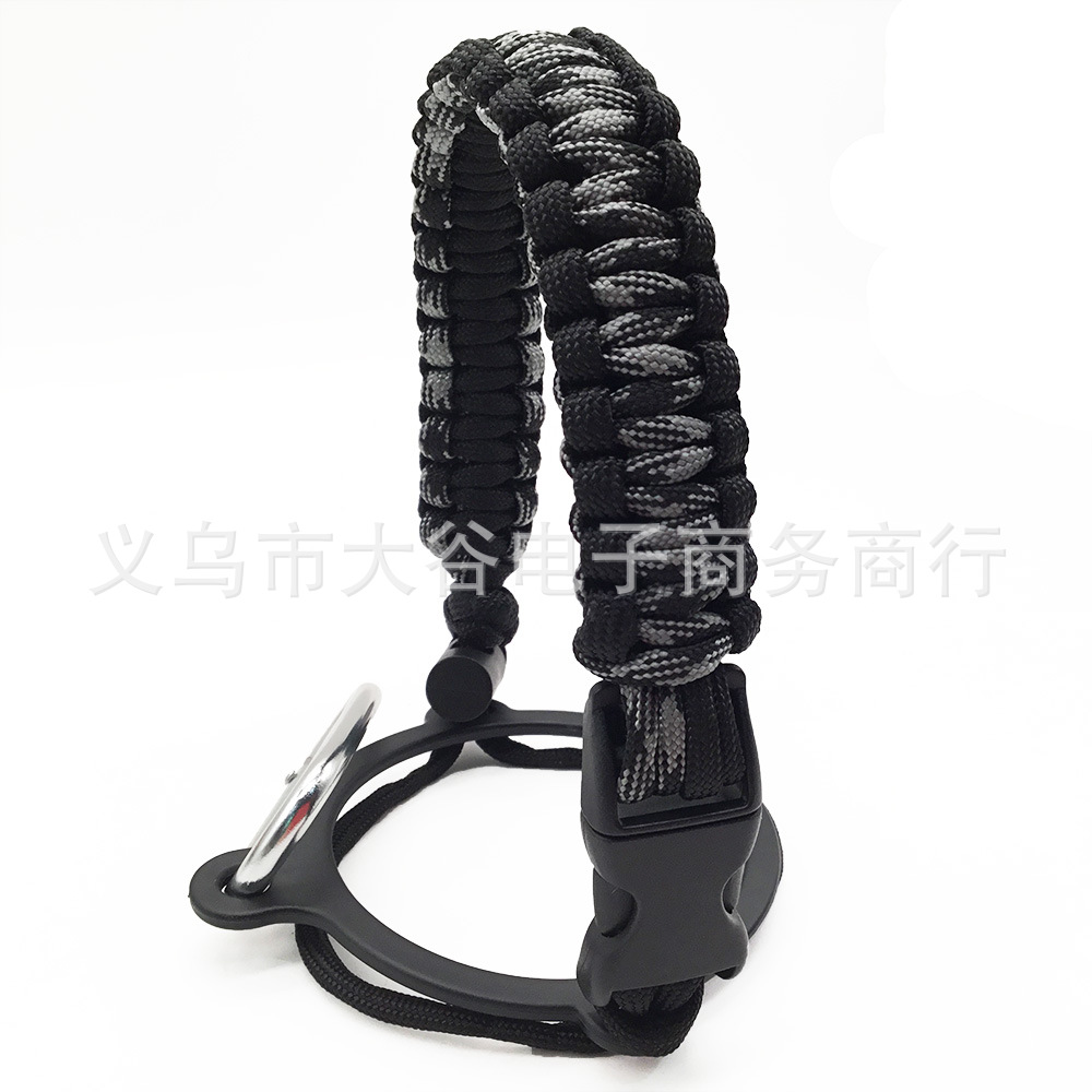 Amazon hidro frasco espacio olla llevar cuerda boca ancha taza de agua cuerda trenzada hervidor llevar cuerda portátil