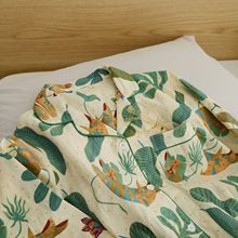 春夏秋本命年老虎纯棉长袖薄款双层纱布高级感休闲套装家居服