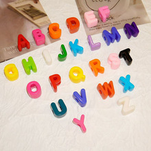 多巴胺彩色字母珠大孔亚克力爱豆演唱会应援物DIY挂件钥匙扣串珠