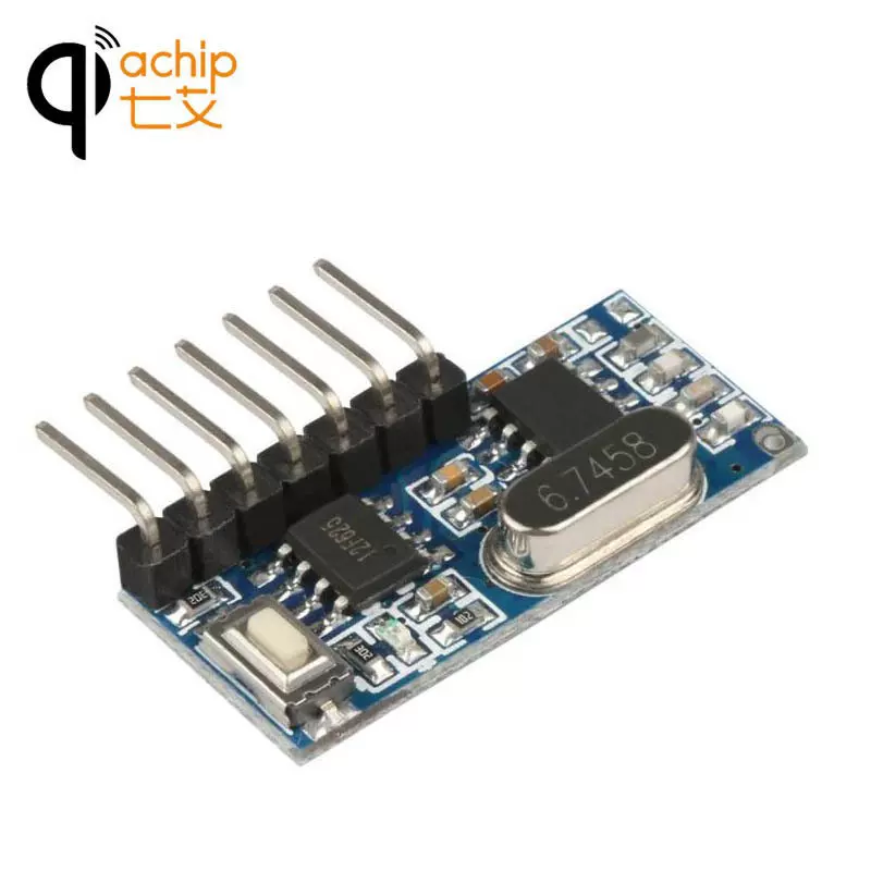 RX480E-4超外差无线解码接收模块4路高电平输出1527学习码模块