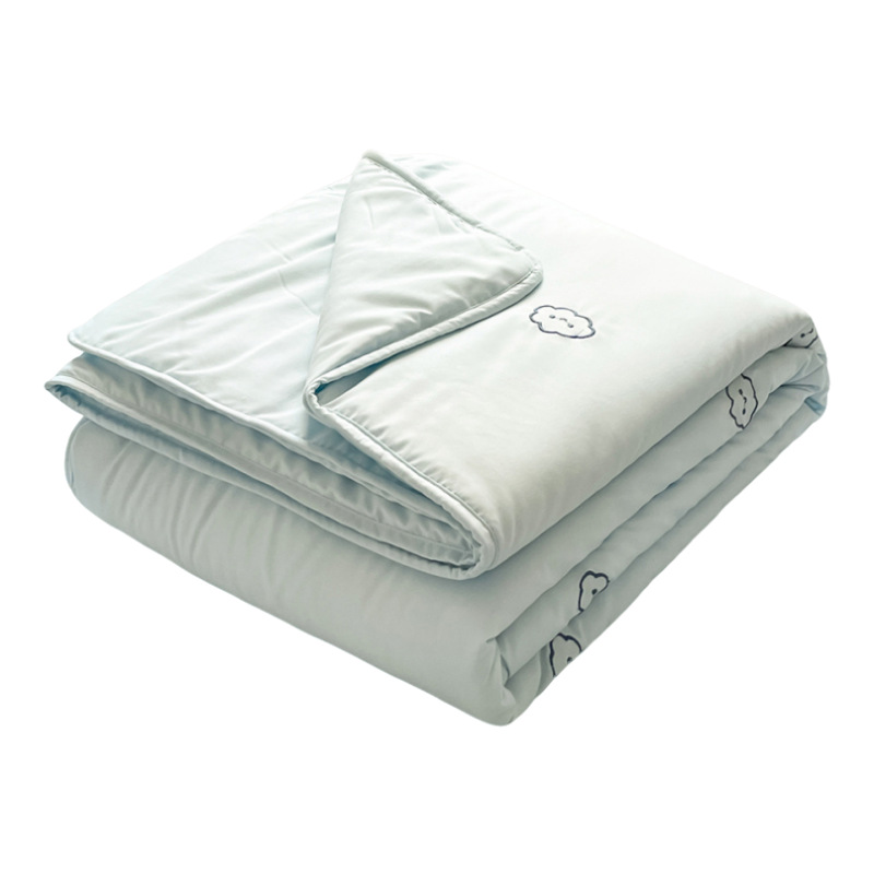 Verano nuevo estilo Clase A algodón lavado bordado edredón de verano edredón fresco de verano dormitorio individual y doble colcha fina lavable a máquina edredón de aire acondicionado
