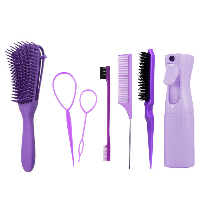 クロスボーダー卸売美髪ツールセットヘアライン櫛ブラシ化粧櫛高圧持続噴霧スプレーポットの髪の形|undefined