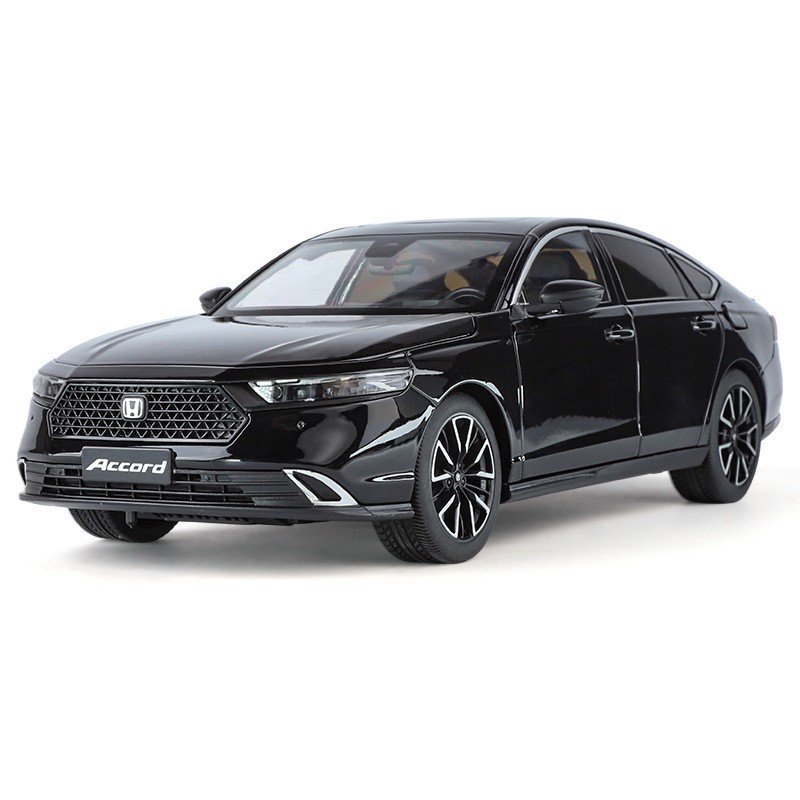 (2개) 1:18 HONDA ACCORD 합금 자동차 모델 사운드 및 조명 시뮬레이션 자동차 모델 소년 조수 놀이 장식품 국경 추천