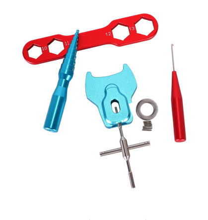 Transfronterizo carrete de pesca caliente desmontaje reparación herramienta pesca carrete Luya rueda giratoria agua gota carrete pesca carrete pin removedor