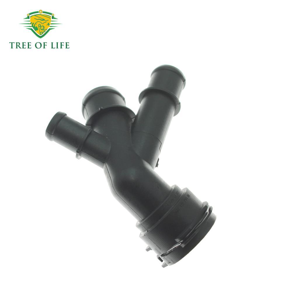 5Q0122291BF para conector de manguera de refrigeración de refrigerante del motor Skoda Volkswagen Golf image 5