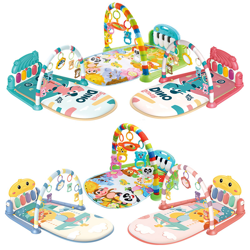 Venta caliente transfronteriza estante de fitness para bebés juguetes música para bebés piano de pedal para bebés de 0-18 meses