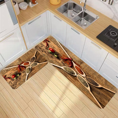 Cross-border ins kitchen floor mat long absorbent bathroom mat simple home kitchen carpet Amazon