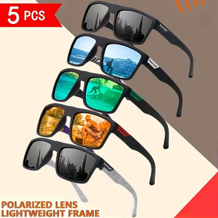 European and American Unisex Eye Protection Cycling Glasses New Sunglasses Polarized Anti-Uv Large Frame Outdoor Fishing and Driving