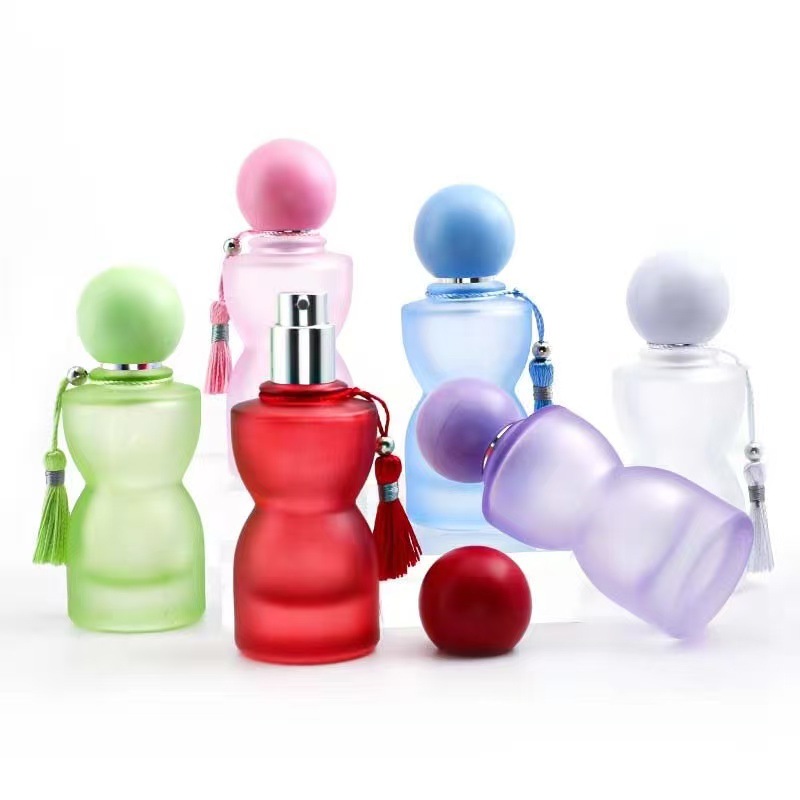 F113 - Botellas de perfume recargables con tapón de rosca al por mayor, botellas de perfume vacías de 30 ml, botellas de vidrio para muestras, reemplazo, viajes, cosméticos