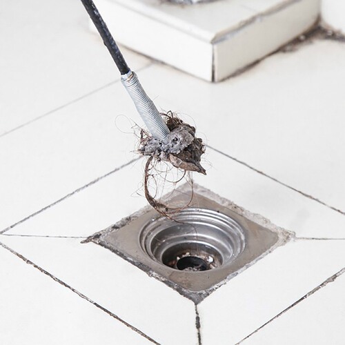 Pipe dredge to the toilet, toilet, sewer, four-claw household steel wire claw pipe to grab hair