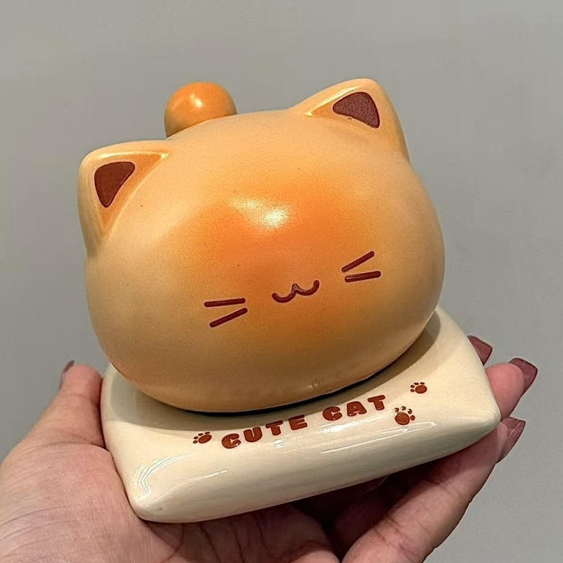 烤面包小猫泡面碗面包杯碟抽纸盒餐具套装学生宿舍家用送礼分餐盘|undefined