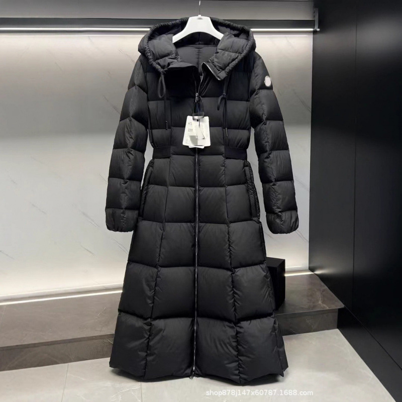 Long White Duck down Women's down Jacket Winter Fashion Versatile down Coat Fw23