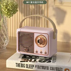 クリエイティブレトロラジオbluetoothスピーカー携帯プレゼント携帯電話サブウーファレトロusbミニオーディオHM11