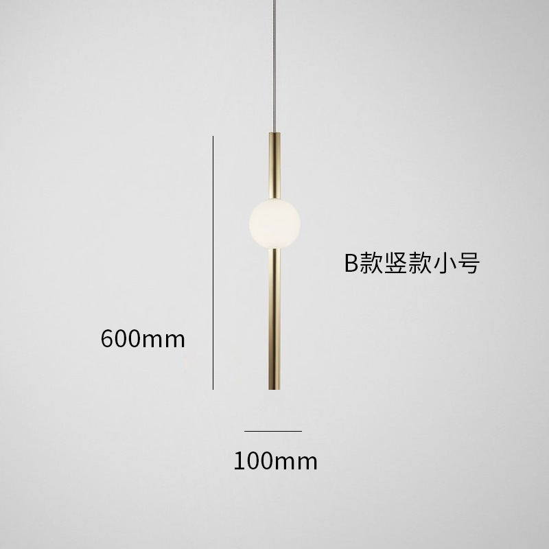 Casa de lámpara de cama combinada luminosa simple dormitorio comedor esfera de luz diseñador de casa modelo moderna