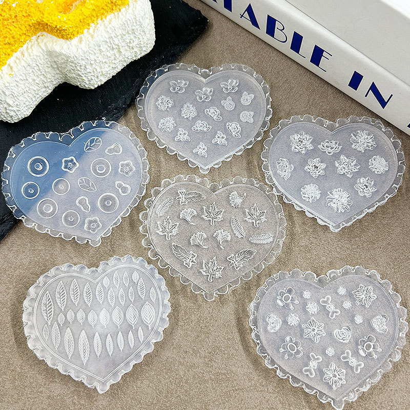 跨境爆款浮雕美甲装饰模具DIY滴胶美甲ins雕花胶蝴蝶金鱼指甲装饰|undefined