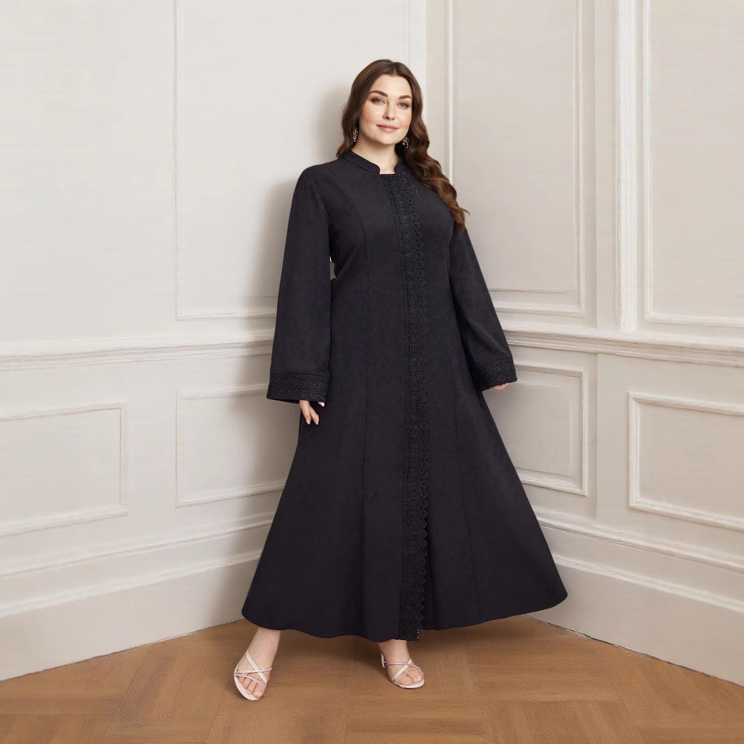 European, American, Middle Eastern, And Arab Cross-border Summer New Style Solid Color Thin Breathable Long-sleeve_ecoleips.com